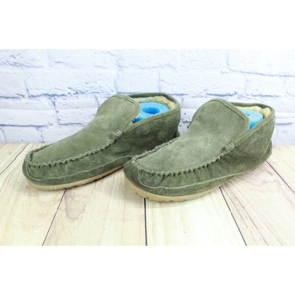 *LL Bean Men's Wicked Good Slippers Boot Moc Sage Green Size 13 - Picture 2 of 5